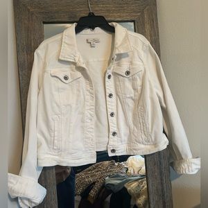 EST 1946 Denim - White Womens Denim Jacket